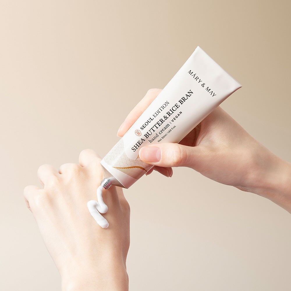Mary&May Seoul Edition SHEA BUTTER & RICE BRAN Hand Cream 50ml product image 4