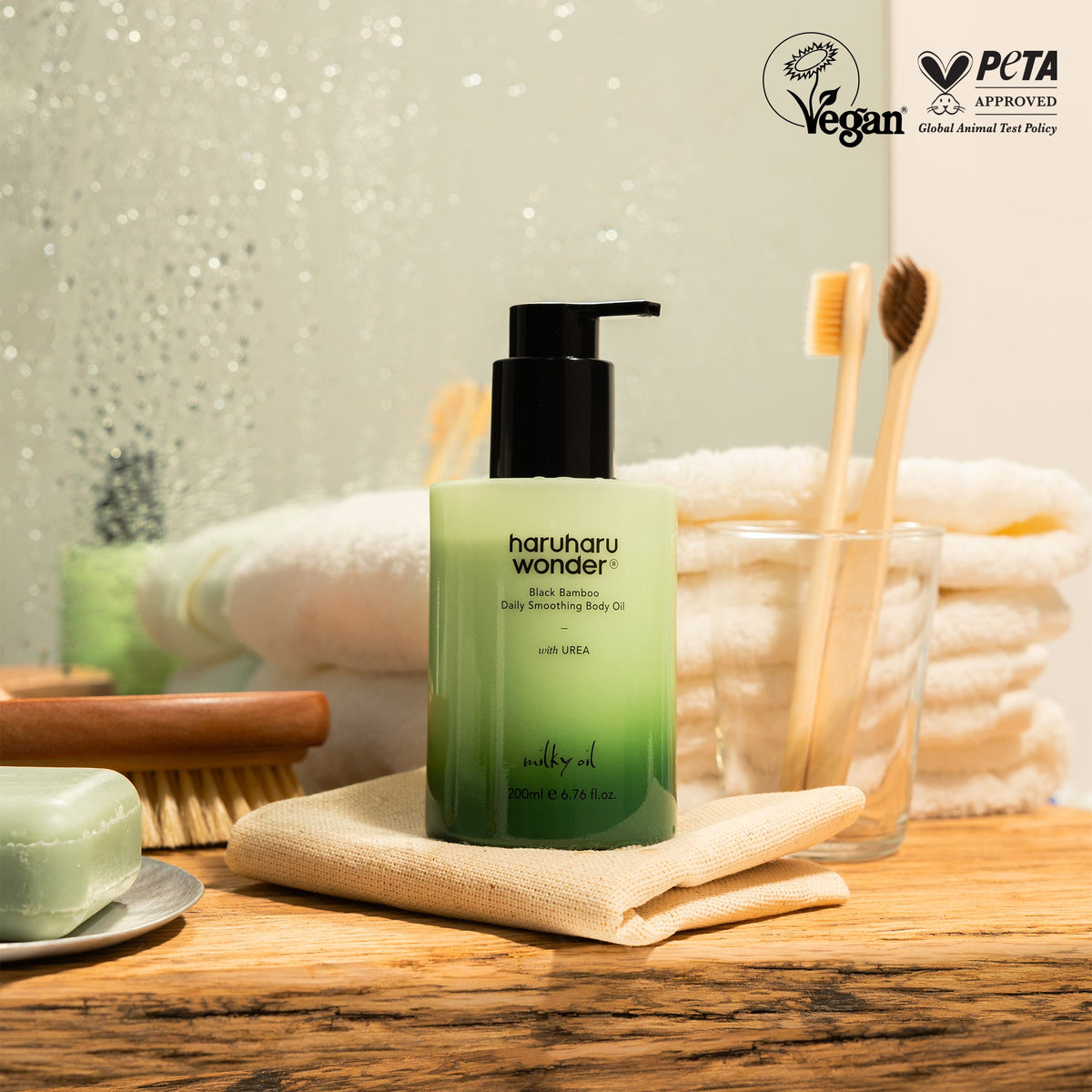 Haruharu Wonder Black Bamboo Daily Soothing Body Oil 200ml — product image 6