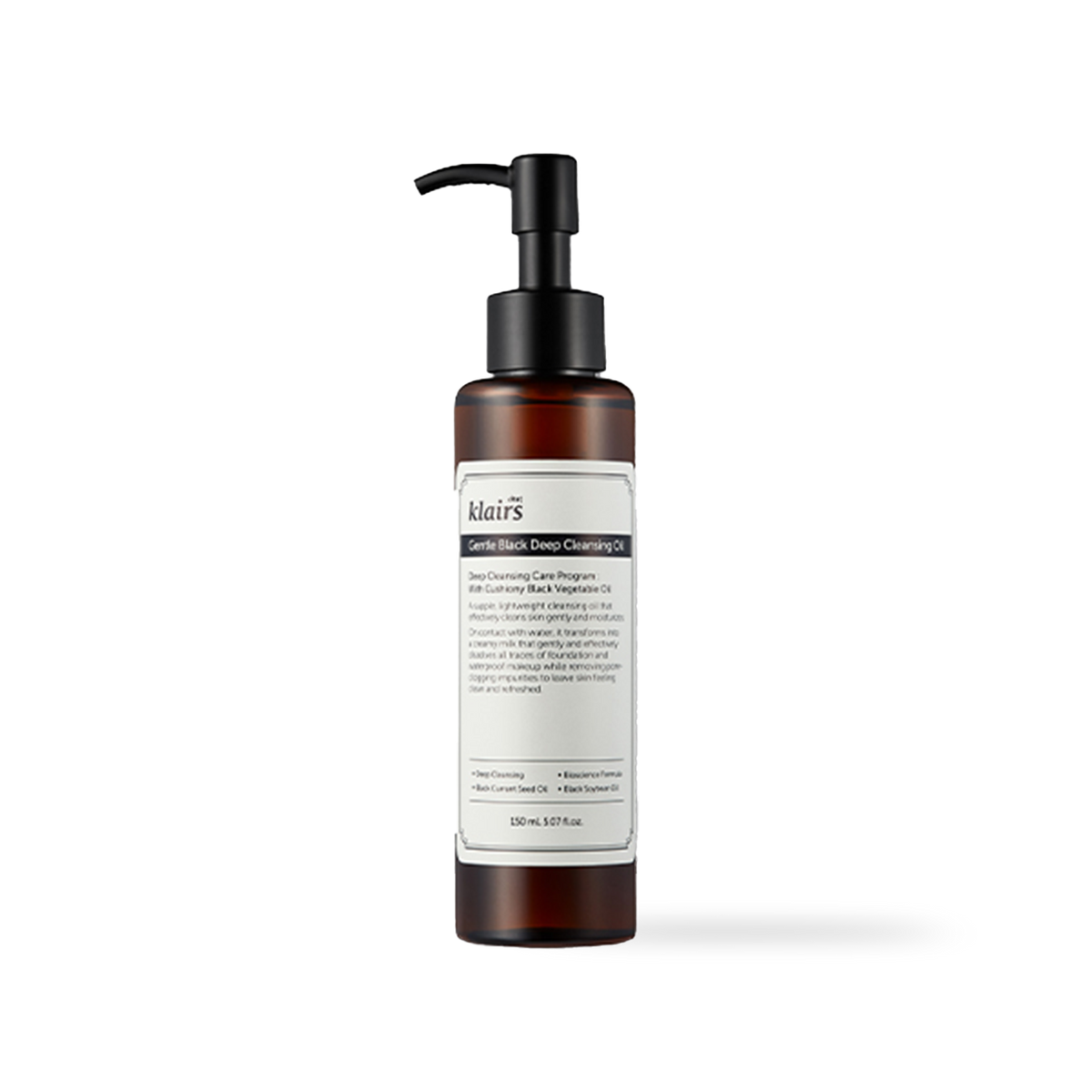 Dear Klairs Gentle Black Deep Cleansing Oil 150ml — product photo