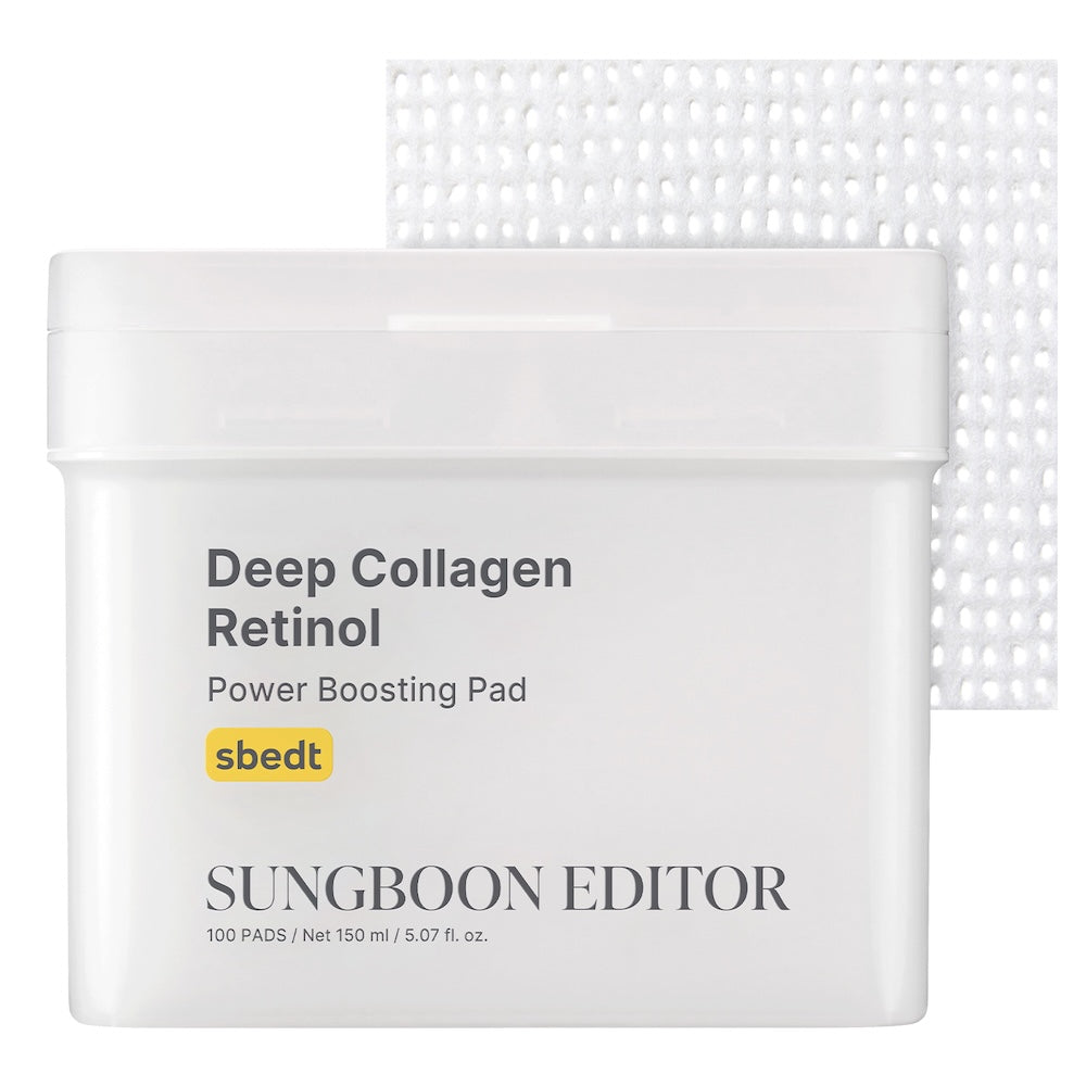 SUNGBOON EDITOR Deep Collagen Retinol Power Boosting Pad 150ml 100 pcs — official product image 3