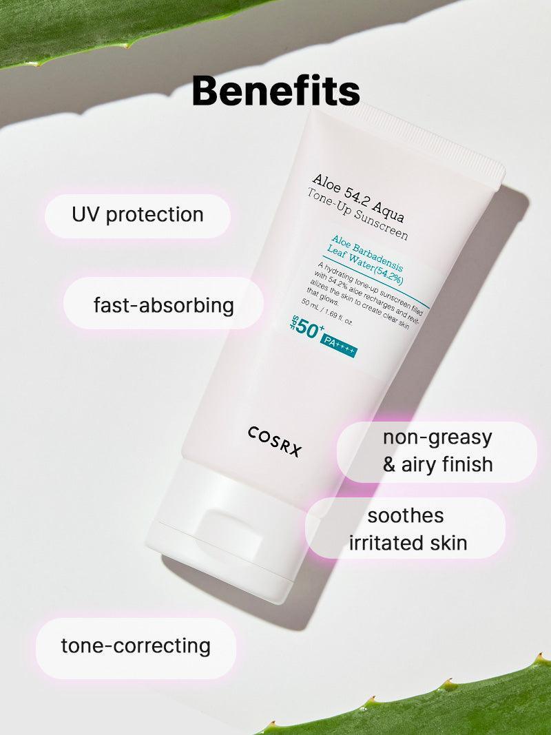 COSRX Aloe 54.2 Aqua Tone-up Sunscreen 50ml — product detail image 5