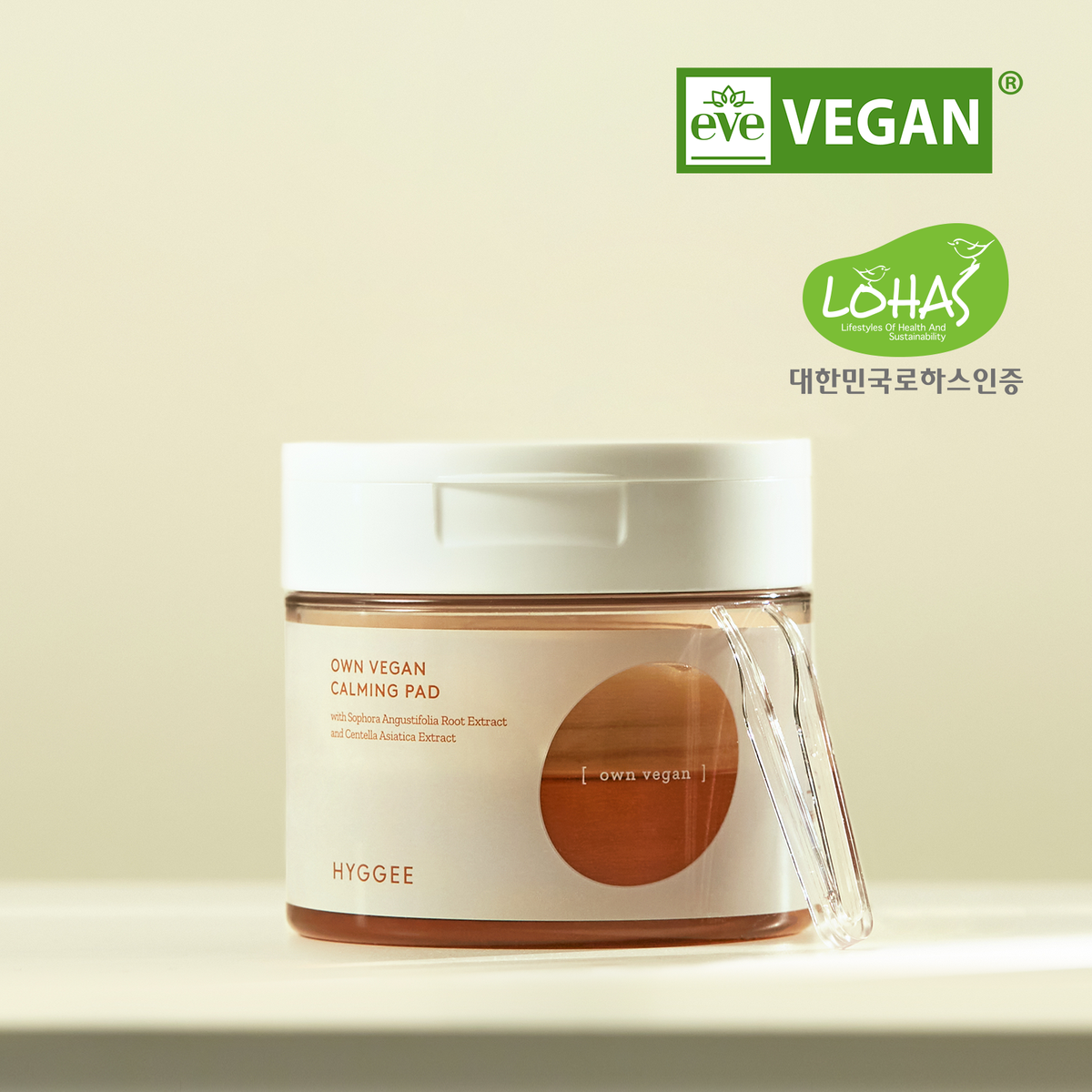 Hyggee Own Vegan Calming Pad 70ea — Skin Care Masks & Peels — product image 5