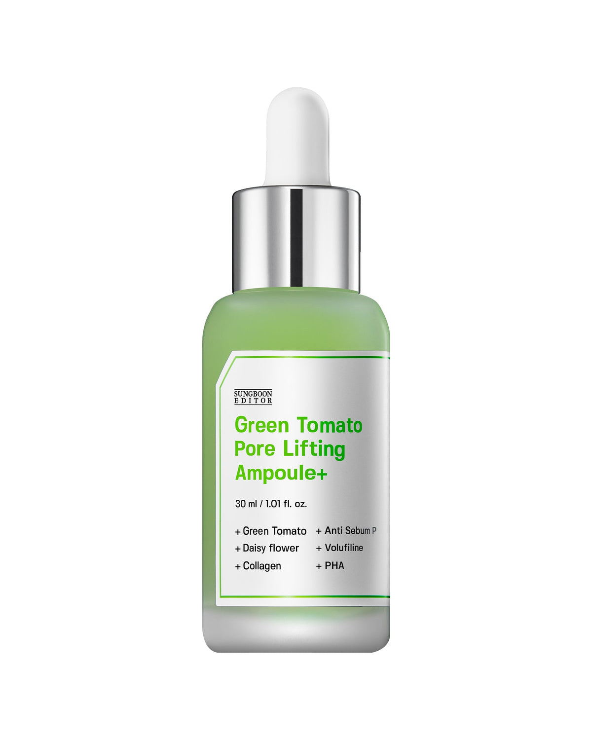 SUNGBOON EDITOR Green Tomato Pore Lifting Ampoule 30ml — official product image 2