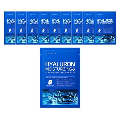 SOME BY MI Hyaluron Moisturizing Glow Luminous Ampoule Mask x 10 — official product image 1