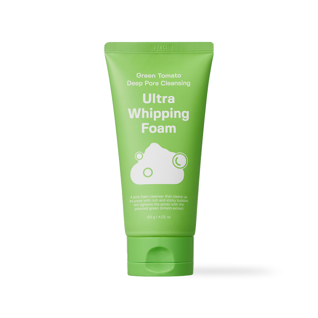 SUNGBOON EDITOR Green Tomato Deep Pore Cleansing Ultra Whipping Foam 120g — official product image 1