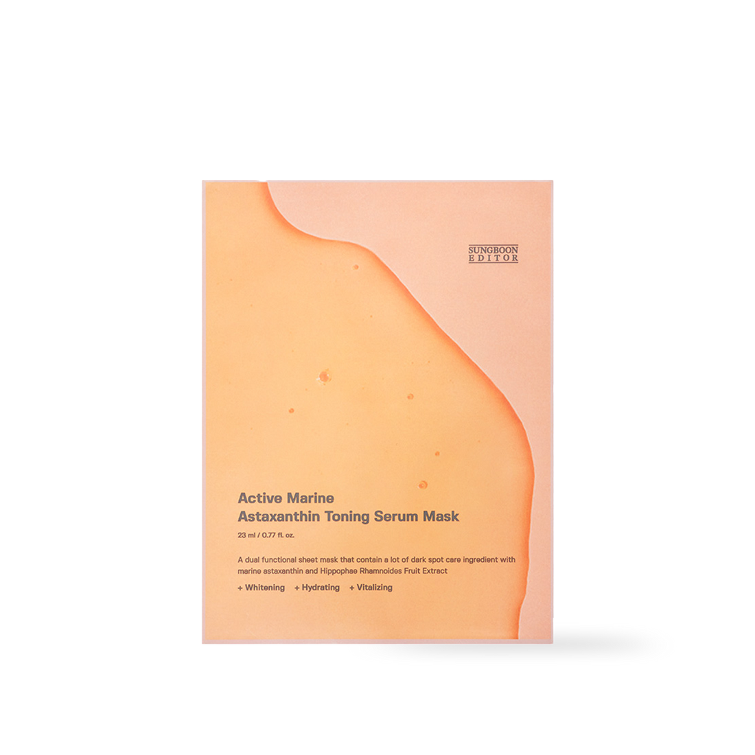 SUNGBOON EDITOR Active Marine Astaxanthin Mask 23g — official product image 1