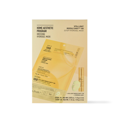 VT Cosmetics VITA-LIGHT Reedle Shot 100 2STEP Hydrogel Mask - official product image 2