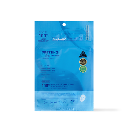 VT Cosmetics HYDROP Reedle Shot 100hl 2STEP Hydrogel Mask - main product image