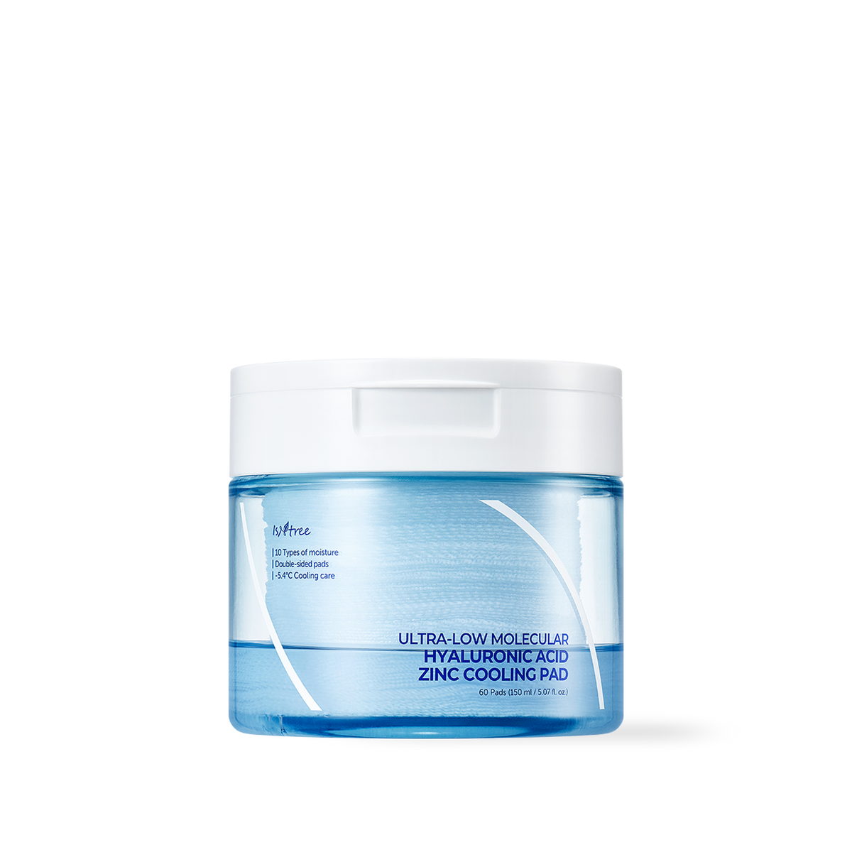 Isntree Ultra-Low Molecular Hyaluronic Acid Zinc Cooling Pad 150ml 60ea - 150ml 60ea — Toners &amp; Astringents product image 286