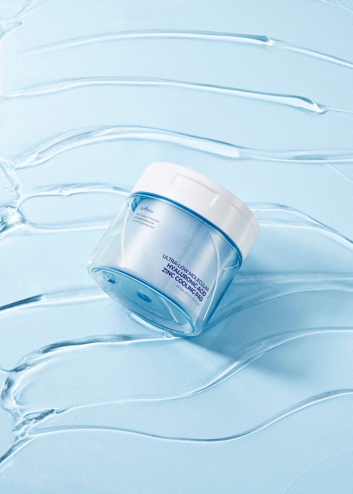 Isntree Ultra-Low Molecular Hyaluronic Acid Zinc Cooling Pad 150ml 60ea - 150ml 60ea — Toners &amp; Astringents product image 287