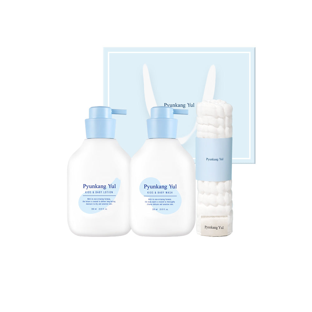 Pyunkang Yul Kids &amp; Baby Line Gift Set 590ml*2+guaze official product image