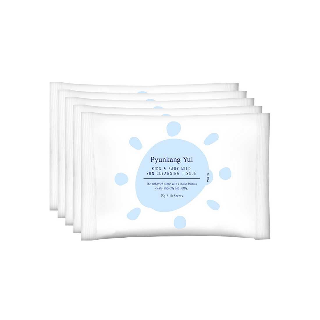 Pyunkang Yul Kids &amp; Baby Mild Sun Cleansing Tissue 10ea*5 official product gallery image 2