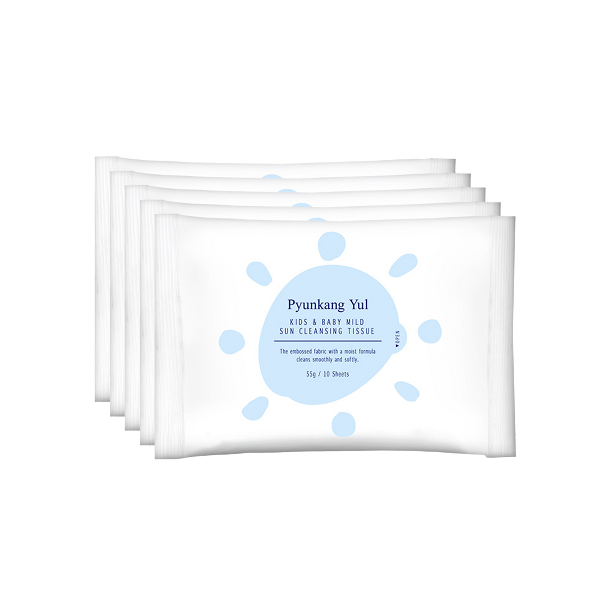 Pyunkang Yul Kids &amp; Baby Mild Sun Cleansing Tissue 10ea*5 official product gallery image 5