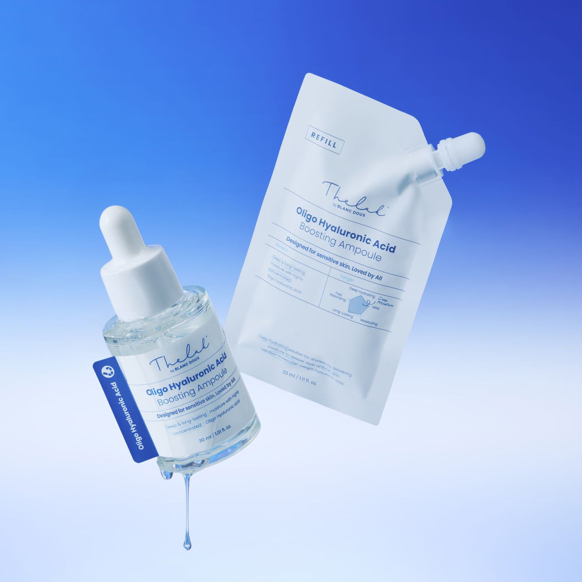 THE LAB by blanc doux Oligo Hyaluronic Acid Boosting Ampoule 33ml REFILL — official product image 4