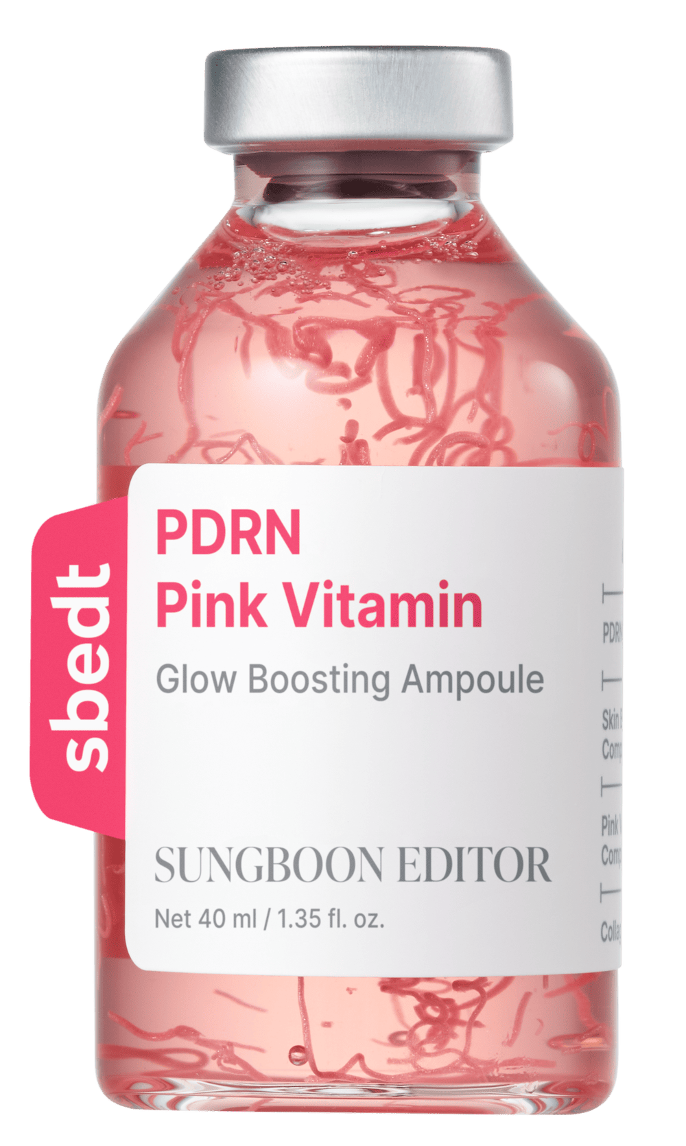 SUNGBOON EDITOR PDRN Pink Vitamin Glow Boosting Ampoule 40ml — official product image 3