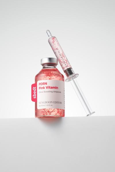 SUNGBOON EDITOR PDRN Pink Vitamin Glow Boosting Ampoule 40ml — official product image 1