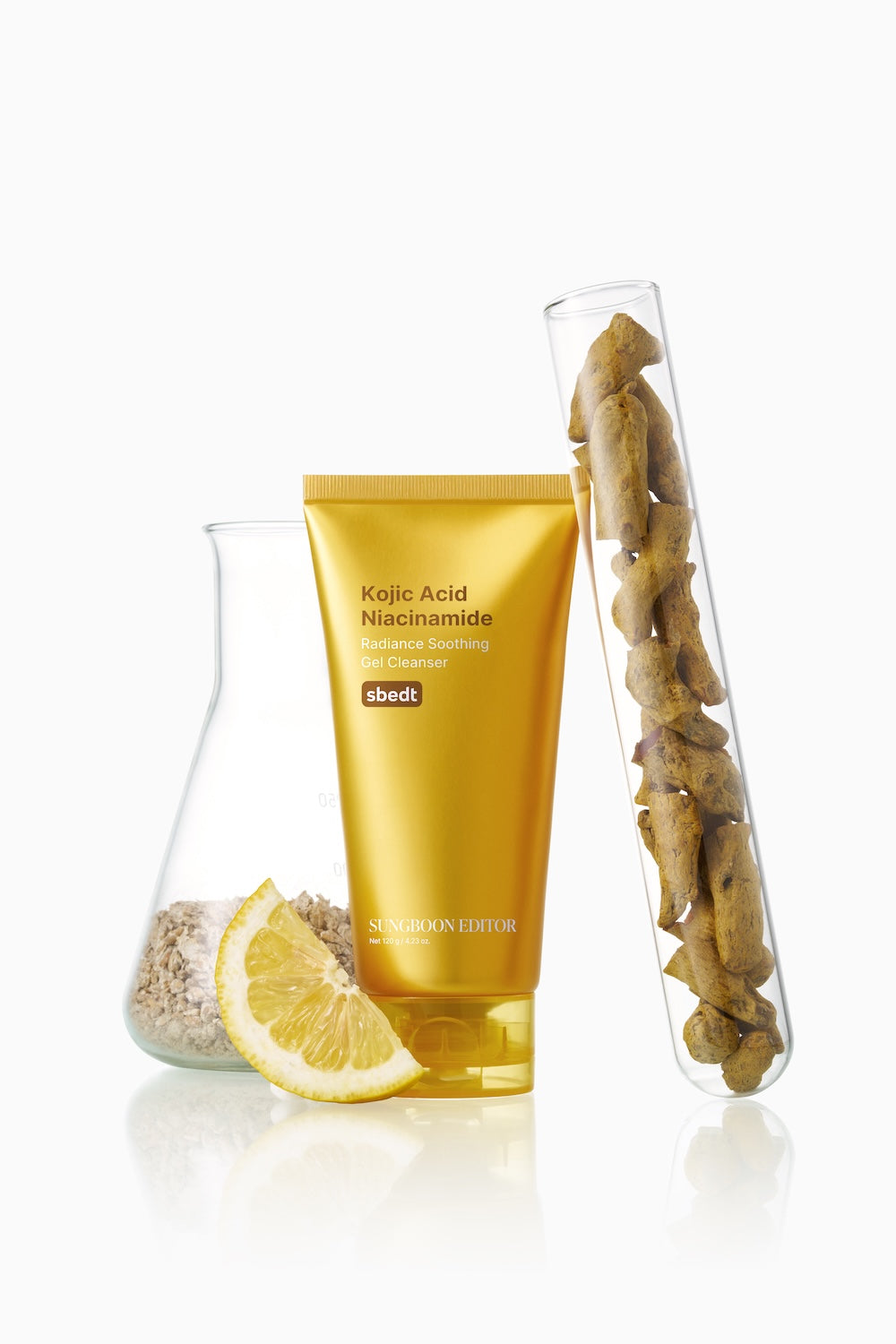 SUNGBOON EDITOR Kojic Acid Niacinamide Radiance Soothing Gel Cleanser 120g — official product image 5