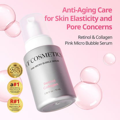 VT Cosmetics Retinol Collagen Pink Micro Bubble Serum 70ml - official product image 2