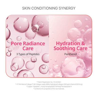 VT Cosmetics Retinol Collagen Pink Micro Bubble Serum 70ml - official product image 4