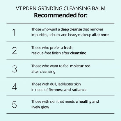 VT Cosmetics PDRN Grinding Cleansing Balm 50ml - official product image 10