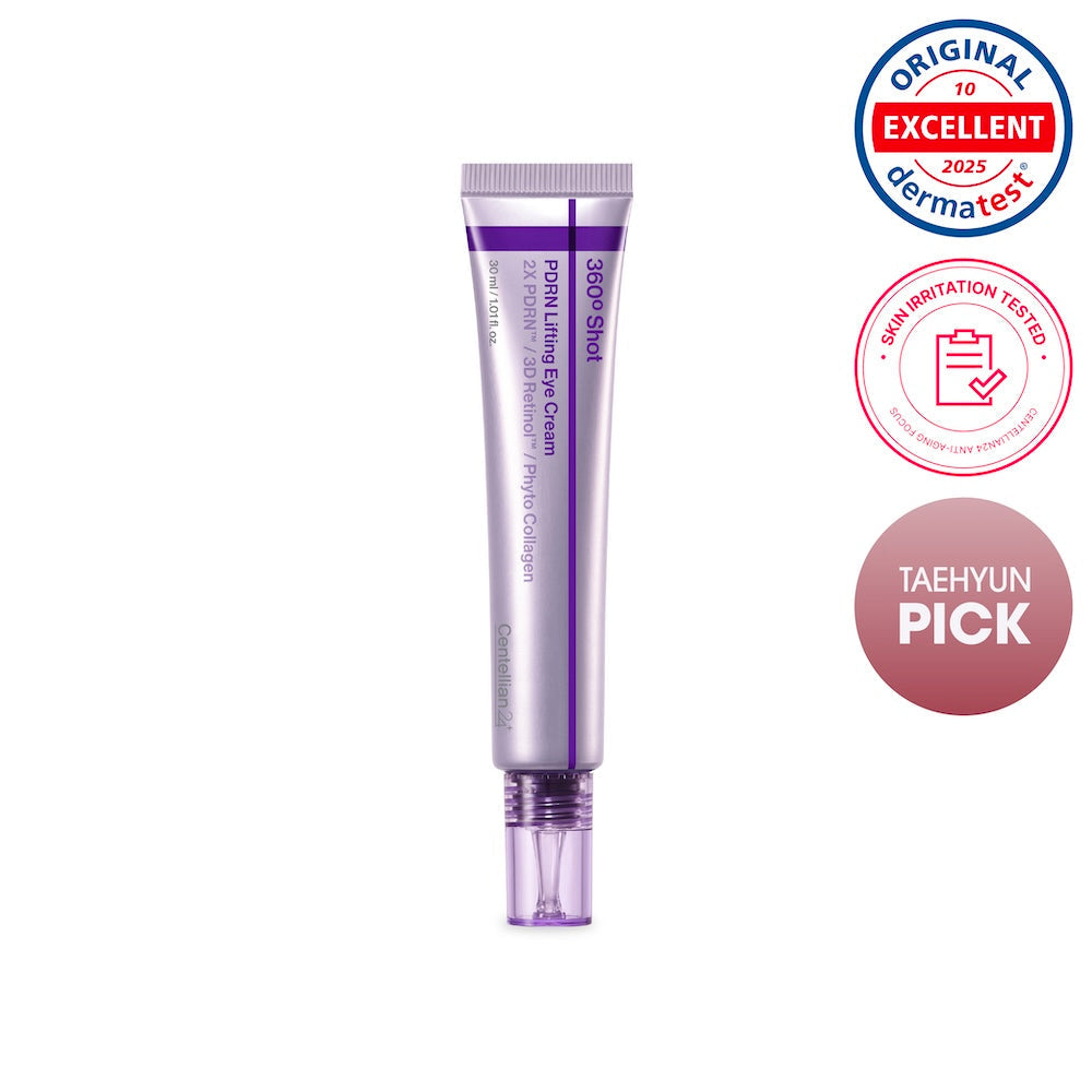 Centellian24 360º Shot PDRN Lifting Eye Cream 30ml Twin Pack (2 × 30ml); official single-unit product image; twin pack includes two