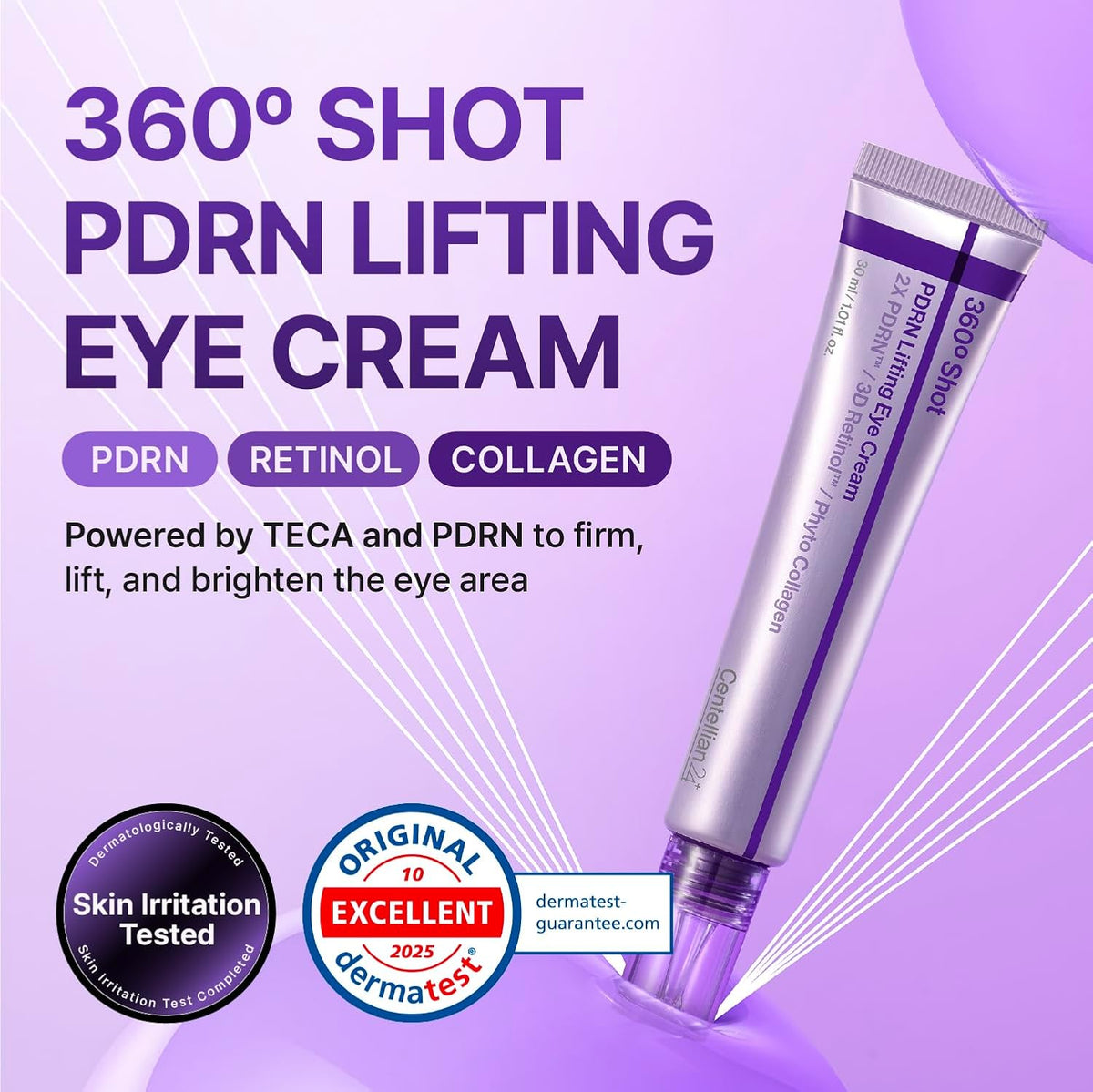 Centellian24 360º Shot PDRN Lifting Eye Cream 30ml Twin Pack (2 × 30ml); official product image 2