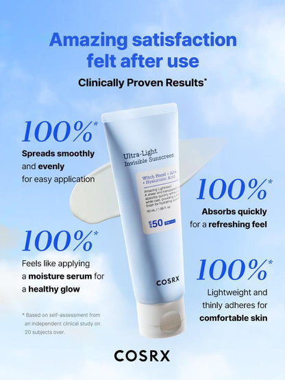 COSRX Ultra Light Invisible Sunscreen SPF50 PA++++ 50ml — product detail image 7
