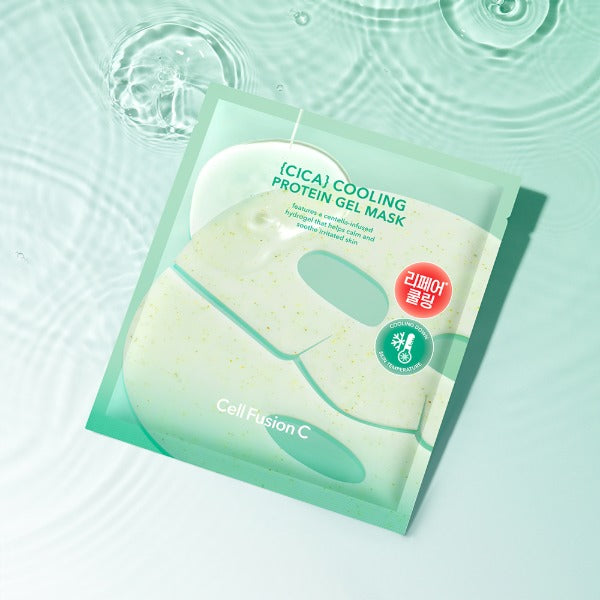 Official CellFusionC Cica Cooling Protein Gel Mask package