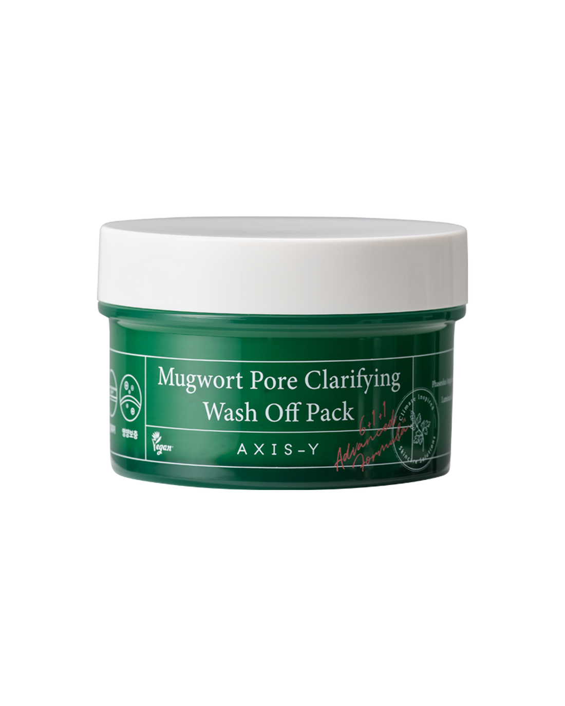 AXIS-Y Mugwort Pore Clarifying Wash Off Pack 100ml product packaging
