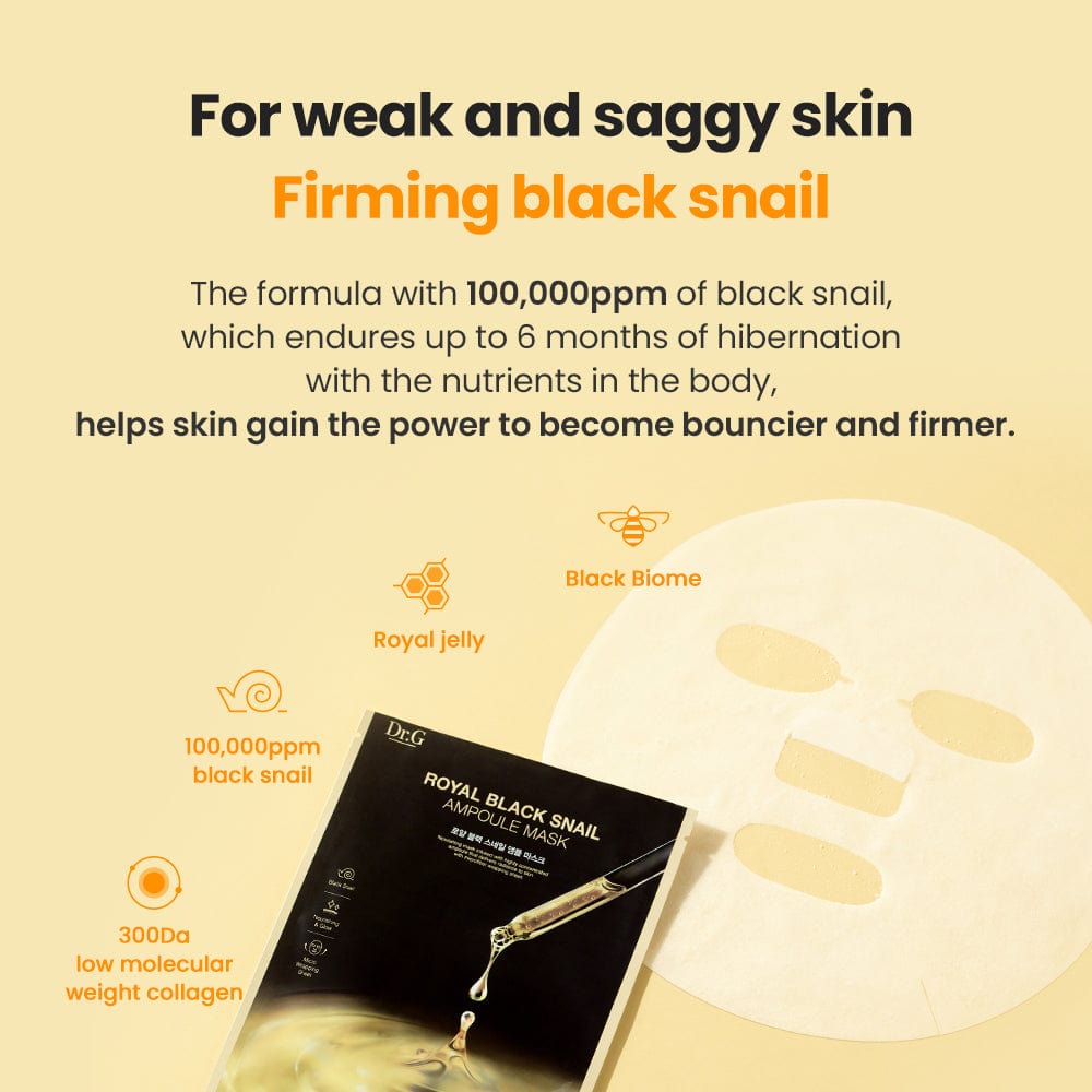 Dr.G Royal Black Snail Cream Mask 1ea 16g product image detail 3