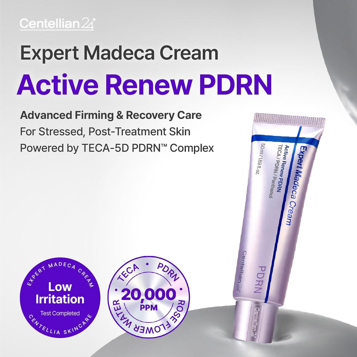 Centellian24 Expert Madeca Cream Active Renew PDRN 50ml Twin Pack (2 × 50ml); official product image 2