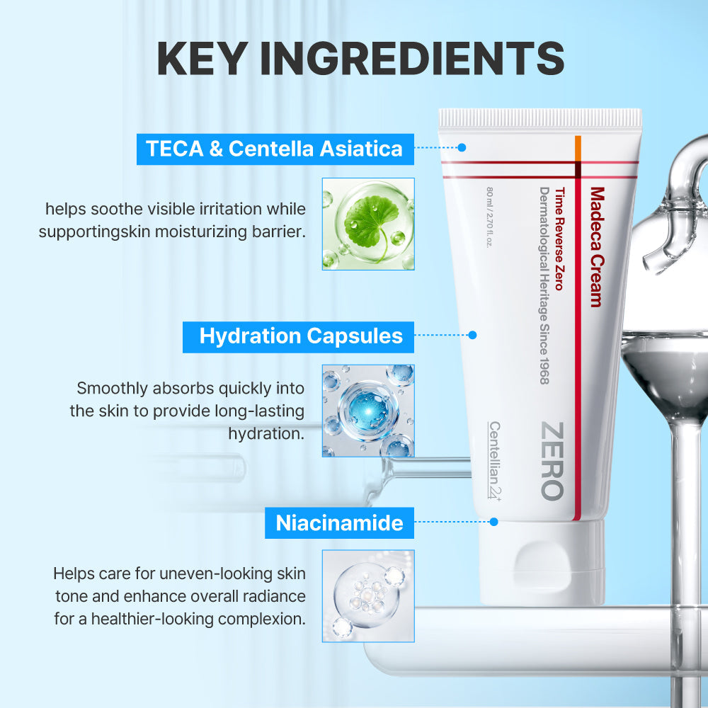 Centellian24 Madeca Cream Time Reverse Zero 80ml Twin Pack (2 × 80ml); official product image 4