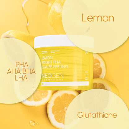 Neogen Lemon Bright PHA Gauze Peeling 190ml (30 Pads) — Neogen official product image 8