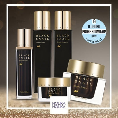 Holika Holika Prime Youth Black Snail Repair Emulsion 160ml – official product image 7