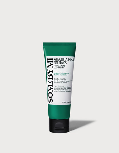 SOME BY MI AHA-BHA-PHA 30DAYS MIRACLE ACNE CLEAR FOAM 100ml — official product image 2
