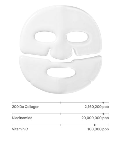 SUNGBOON EDITOR Deep Collagen Niacin Vita C Brightening Mask 37g*4ea — official product image 5