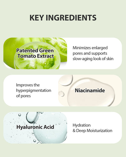 SUNGBOON EDITOR Green Tomato Pore Lifting Ampoule Mask 23g*10pcs — official product image 6