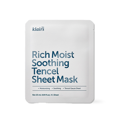 Dear Klairs ten-piece soothing sheet mask set