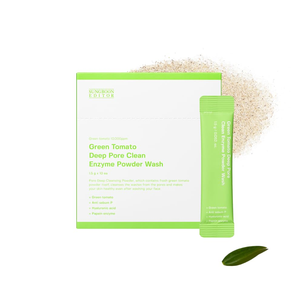 Sungboon Green Tomato enzyme powder wash sachets